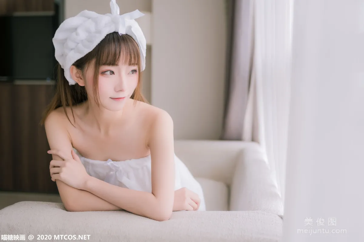[喵糖映画] VOL.158 《纯白浴巾》 写真集10