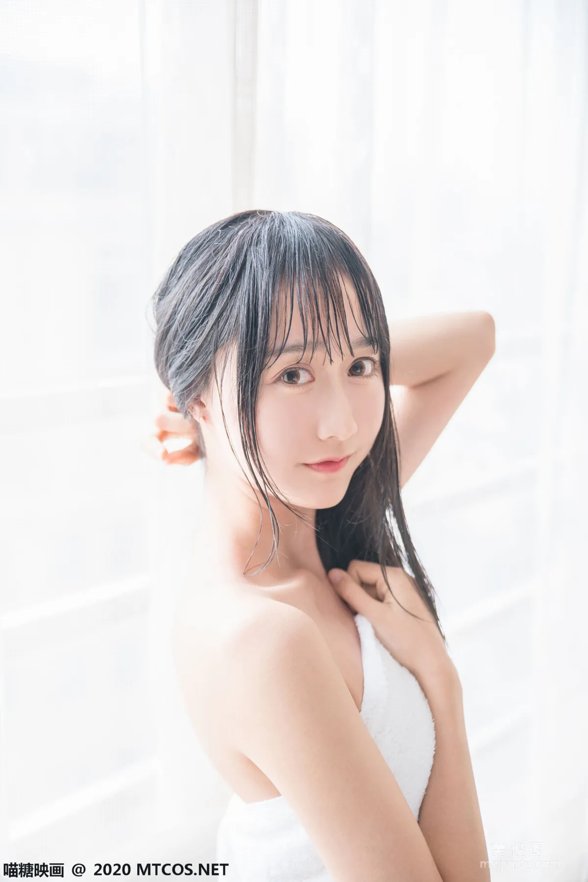 [喵糖映画] VOL.174 《 纯白浴巾》 写真集3