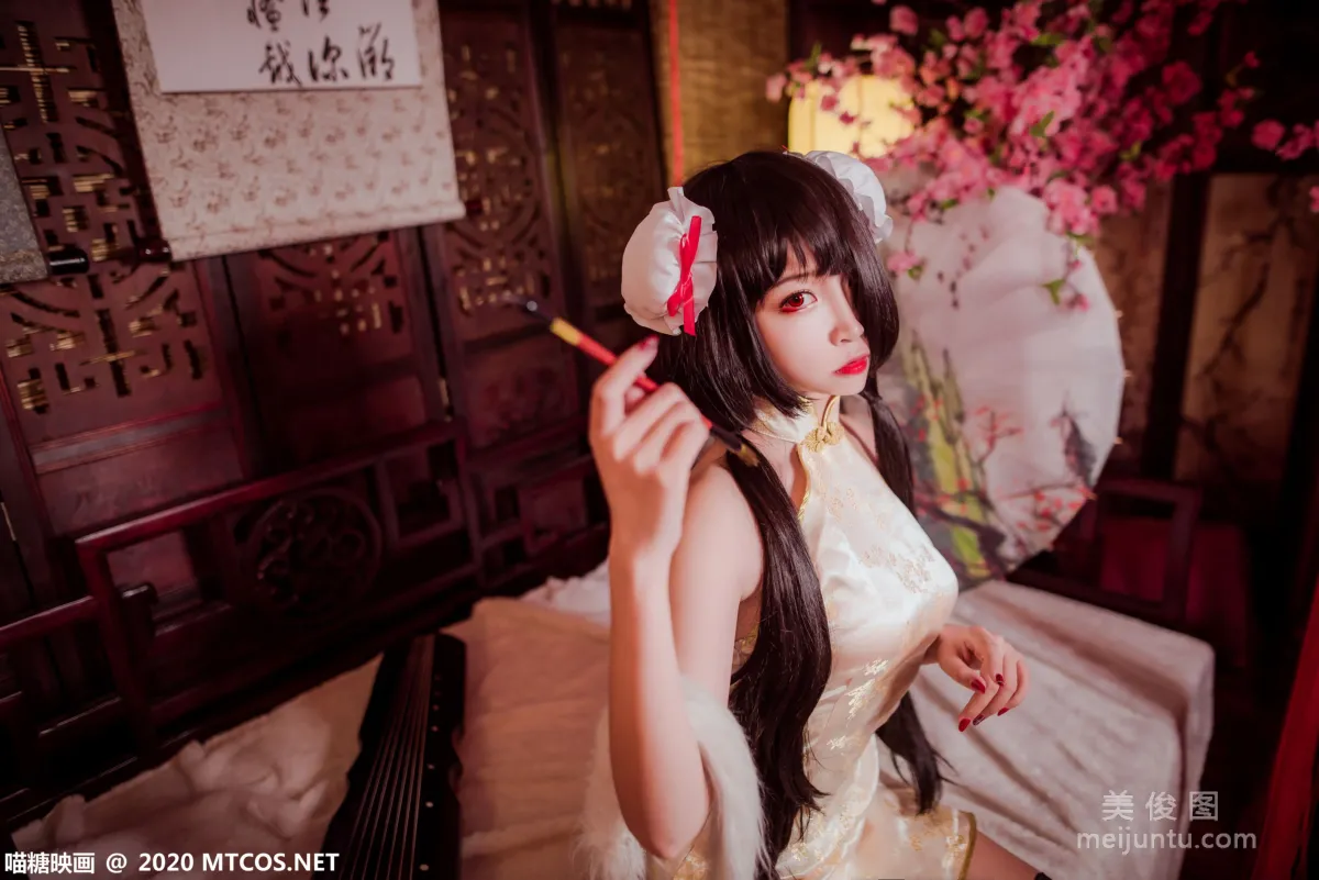 [喵糖映畫] HML.019 《狂三黑絲旗袍》 寫真集 10