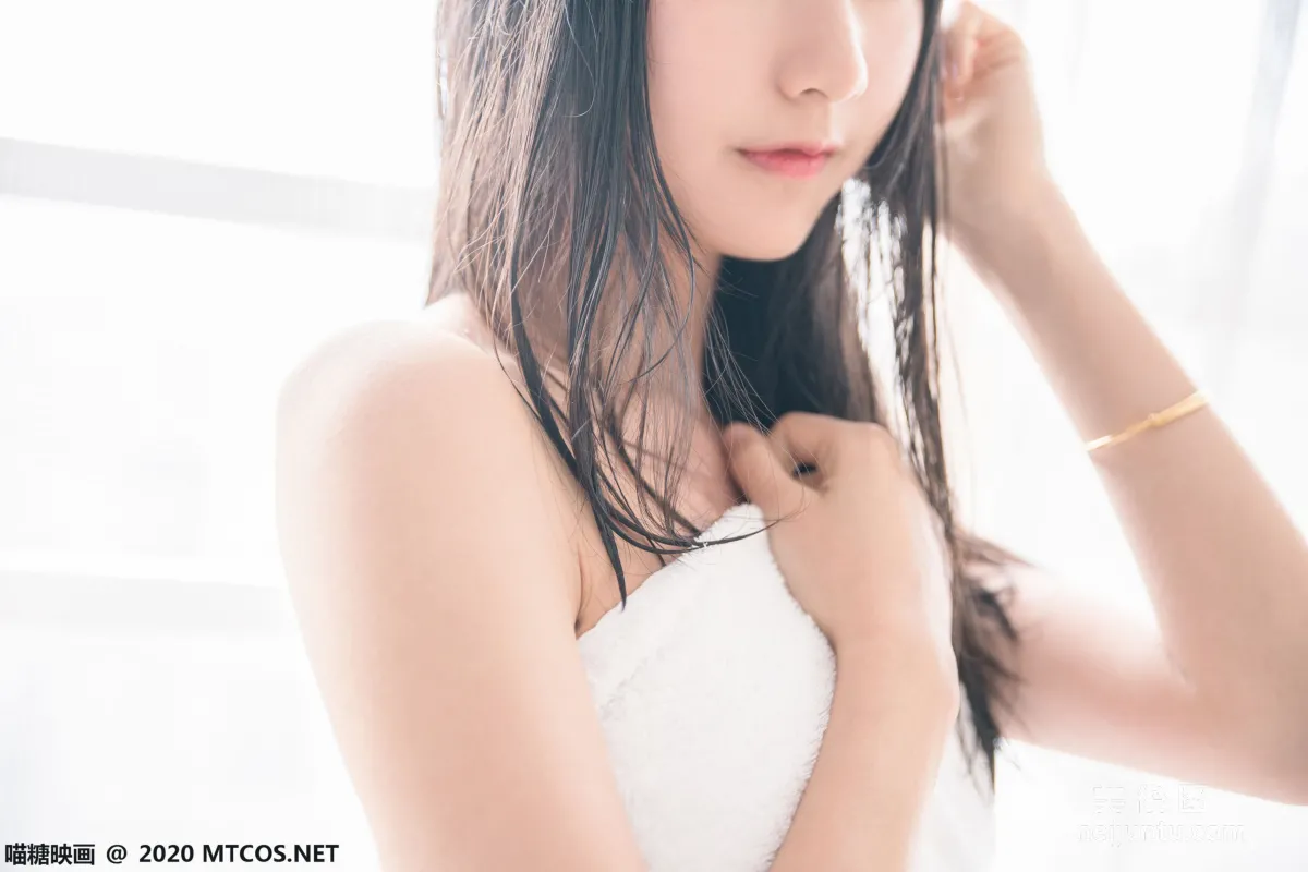 [喵糖映画] VOL.174 《 纯白浴巾》 写真集1