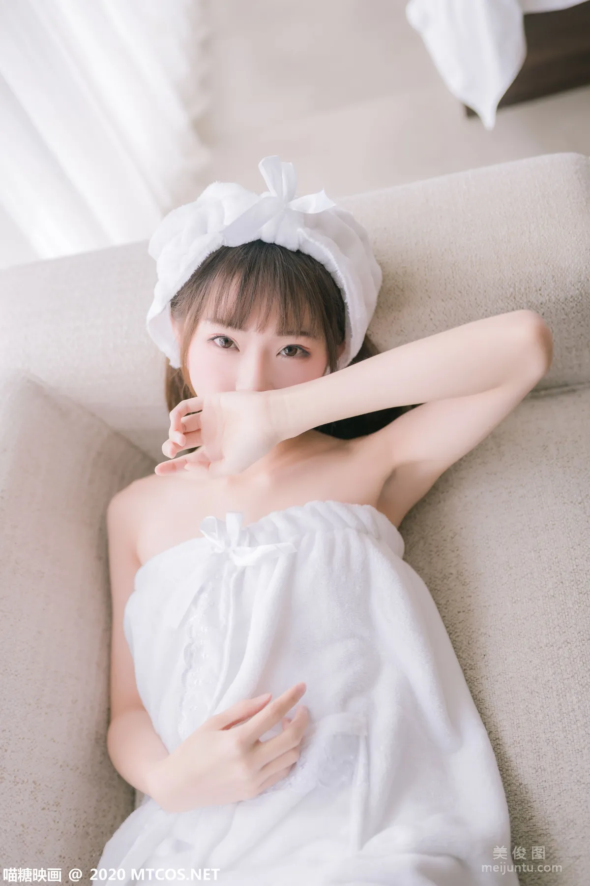 [喵糖映画] VOL.158 《纯白浴巾》 写真集8