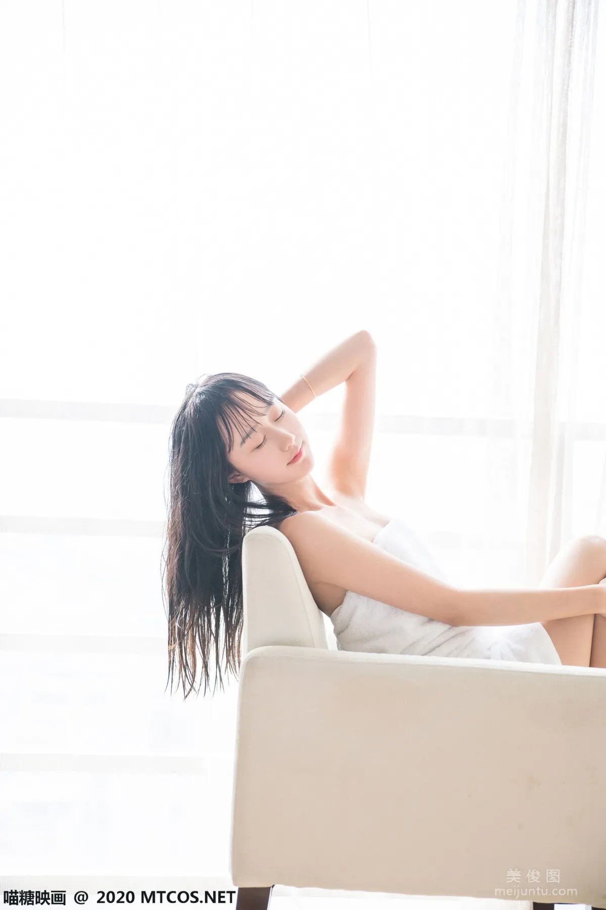 [喵糖映画] VOL.174 《 纯白浴巾》 写真集10