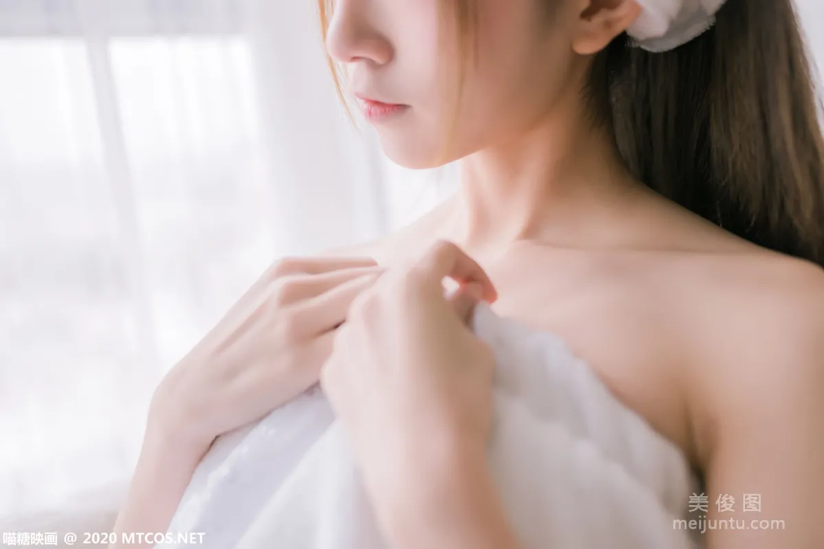 [喵糖映画] VOL.158 《纯白浴巾》 写真集5