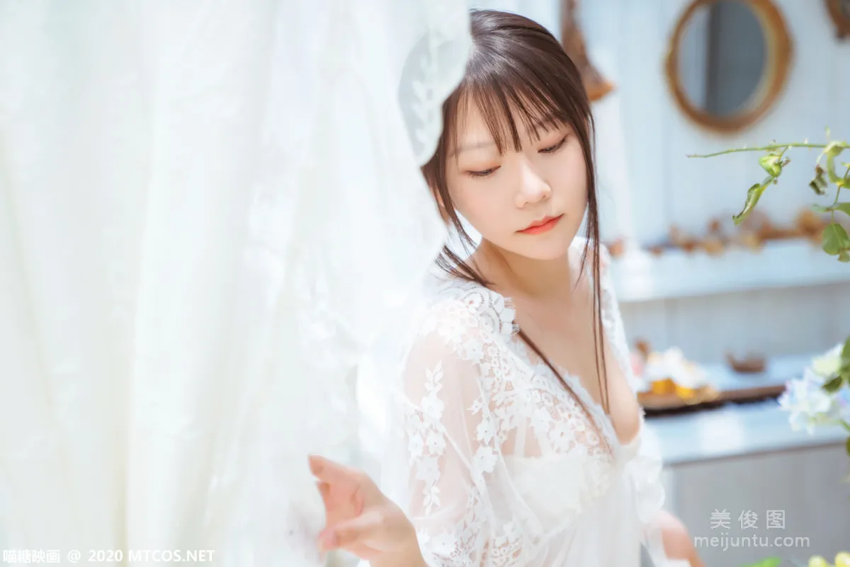 [喵糖映画] VOL.197 《白裙轻纱》 写真集5
