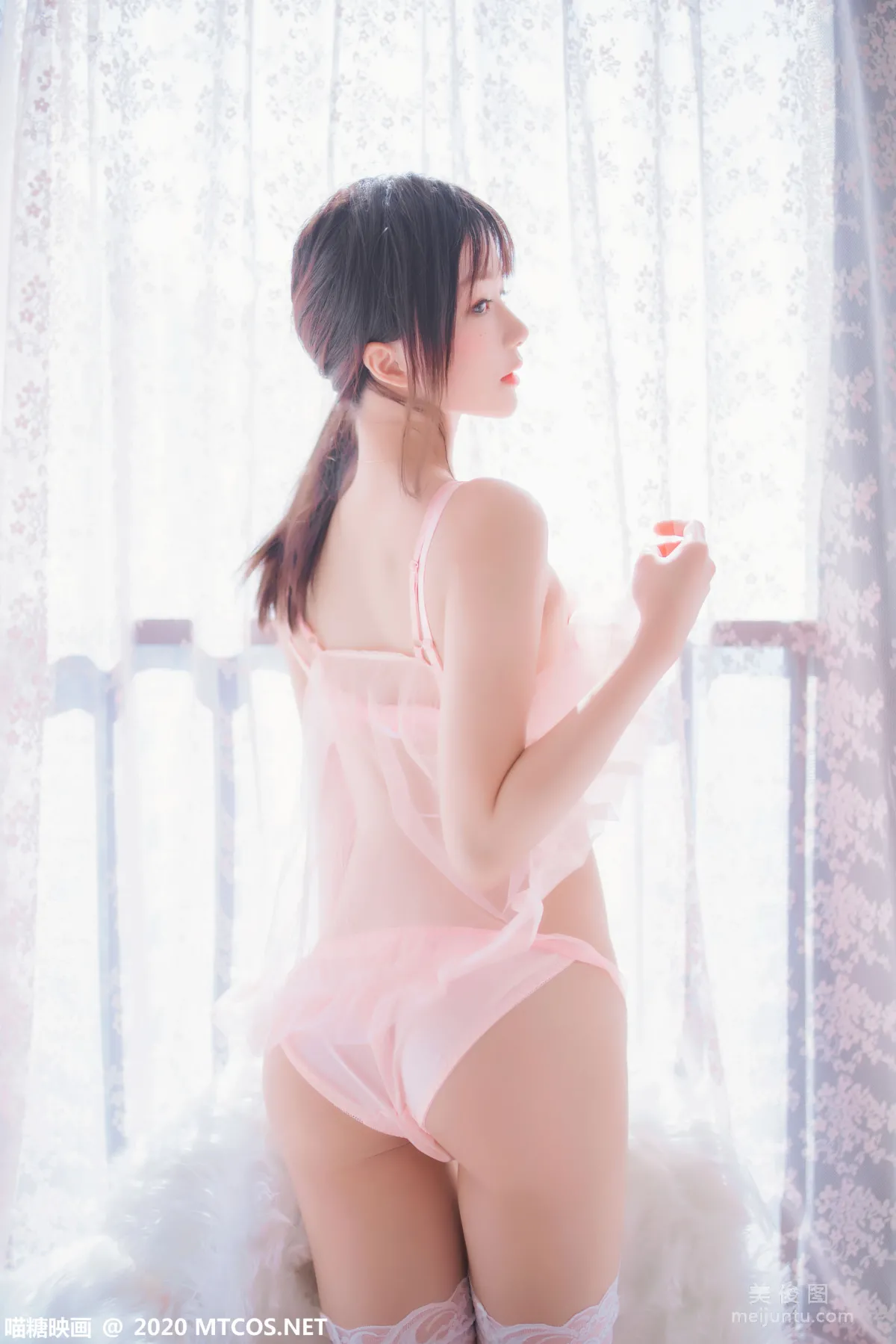 [喵糖映画] VOL.189 《粉系轻纱》 写真集12