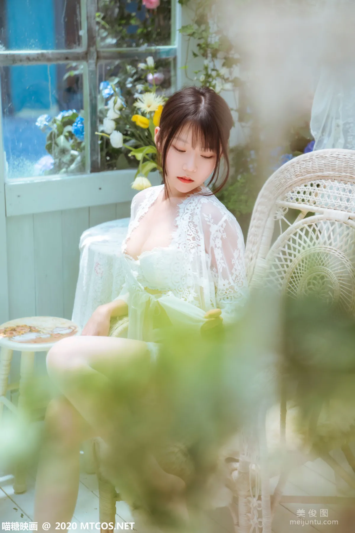 [喵糖映画] VOL.197 《白裙轻纱》 写真集33