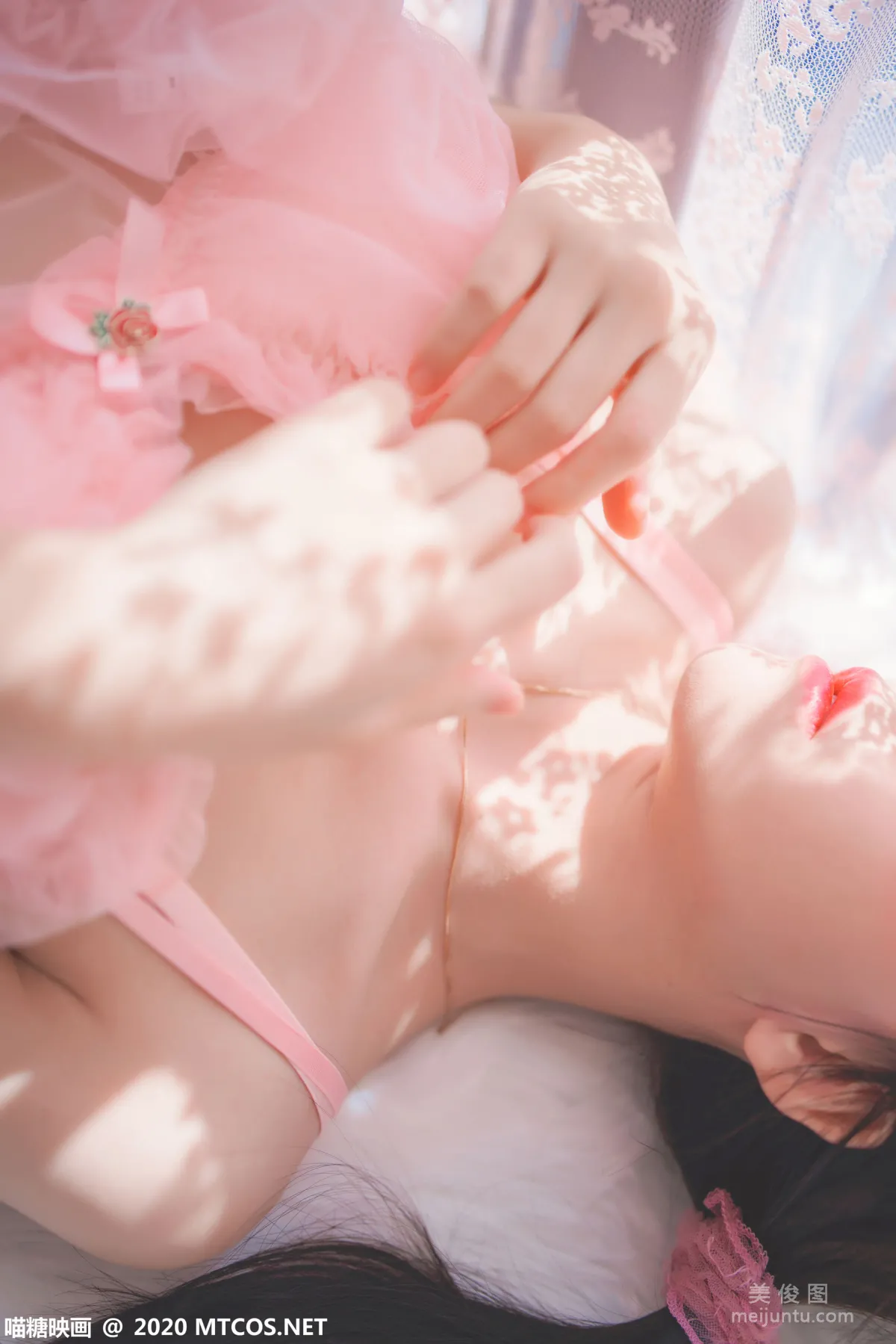 [喵糖映画] VOL.189 《粉系轻纱》 写真集26