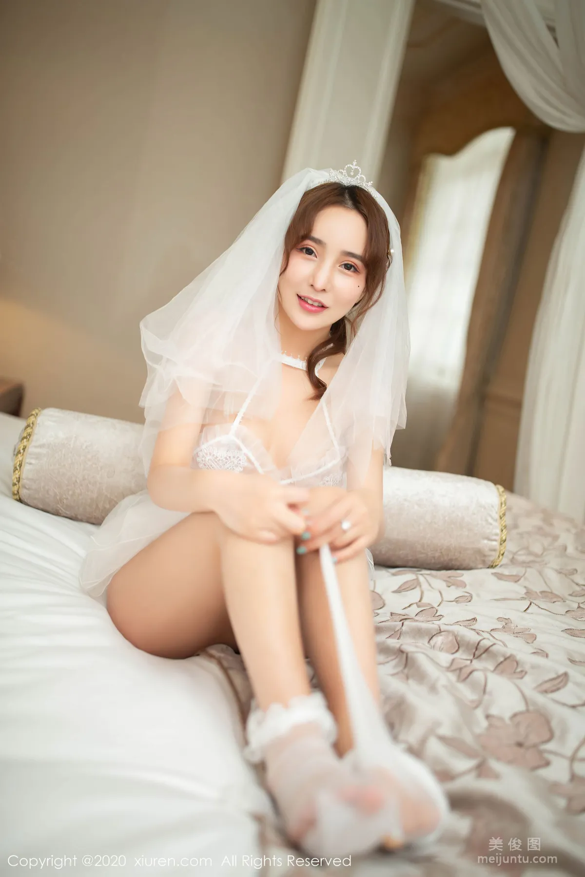 [秀人XiuRen] No.2277 陶喜樂_lele 《夢幻柔情的唯美婚紗》 寫真集 31