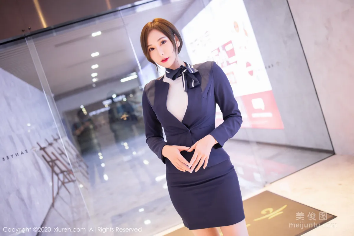 [秀人XiuRen] No.2221 Lavinia肉肉 《性感经典职场制服》 写真集3