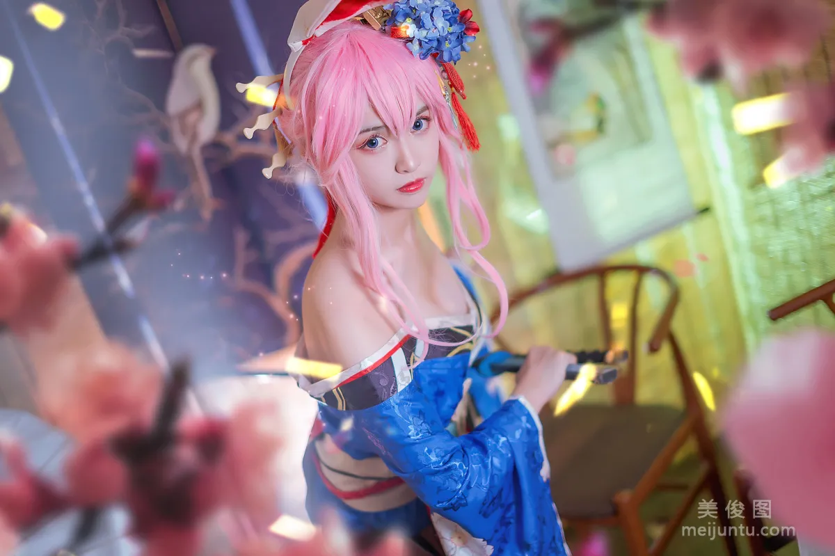 超人气Coser鳗鱼霏儿 《八重樱花魁》 写真集1