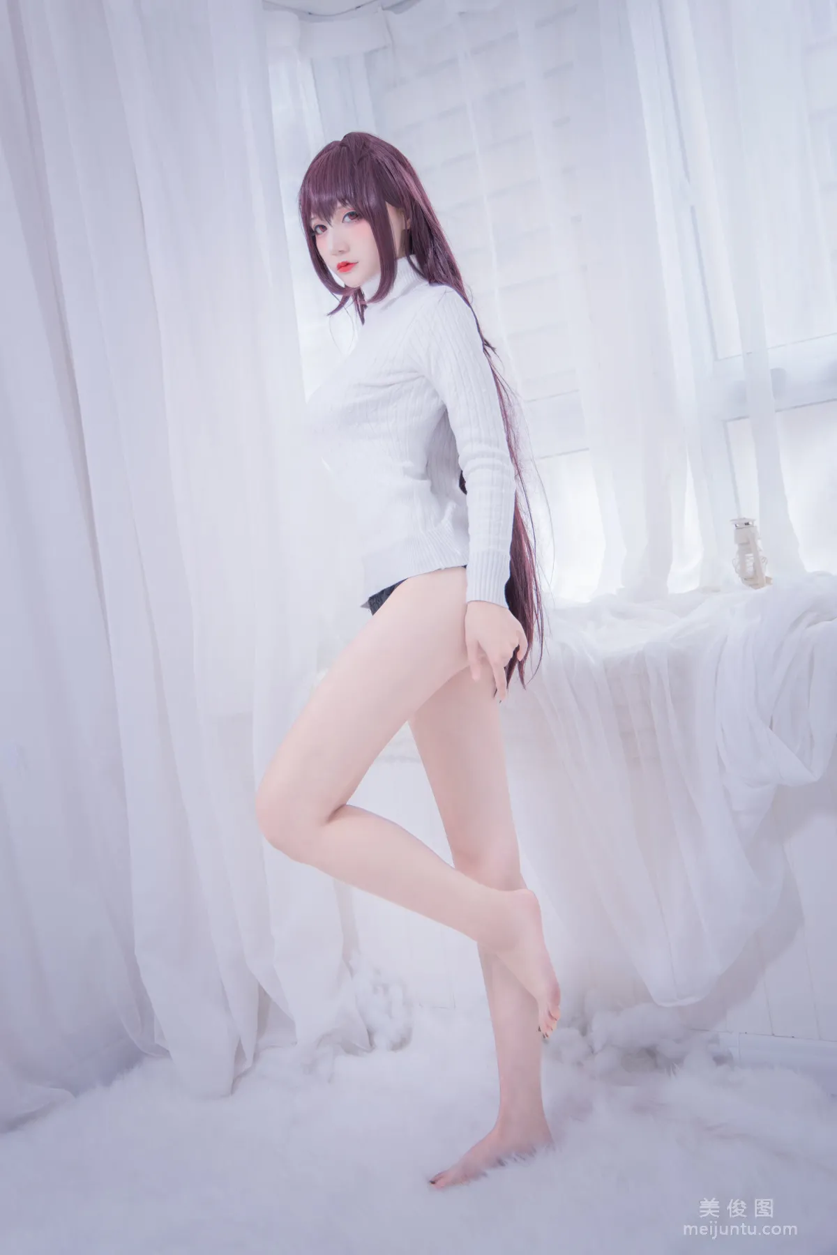 [COS Bonus] Xianjiu Airi 'Scathach Sweater' Photo Set photo 20