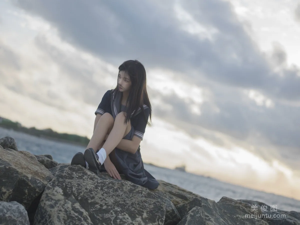 动漫博主南桃Momoko 《蓝jk》 写真集9