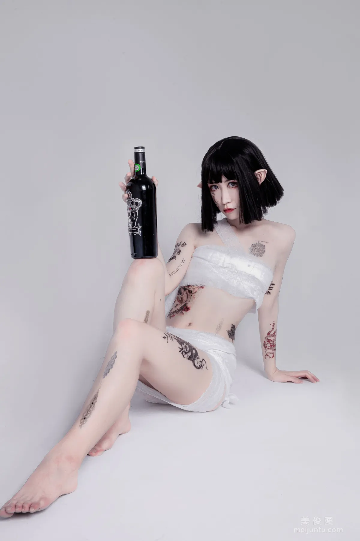 [COS Bonus] Anime Blogger Ruanyi Fairy, Straps and Samurai Photo Set photo 11