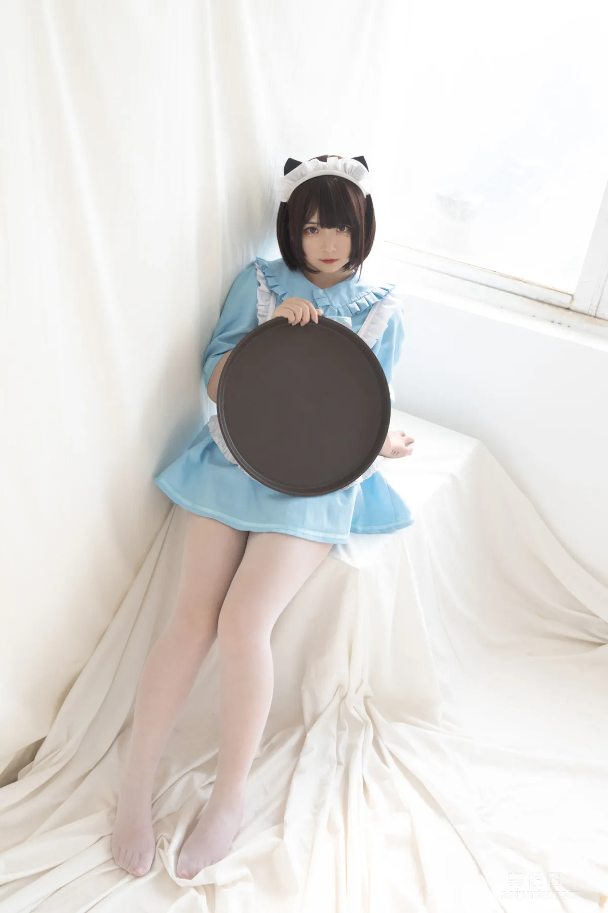 [COS] 2D Beauty Guchuan kagura Blue Cat Maid Photo Set photo 31