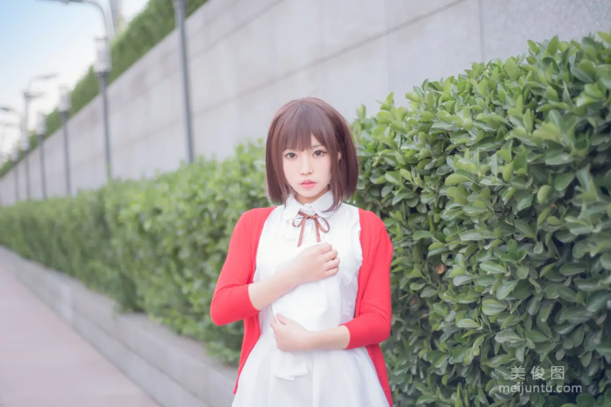 [COS Welfare] Cute Girl Baiyi Zijiao Zhu, Kato Megumi Photo Set photo 5