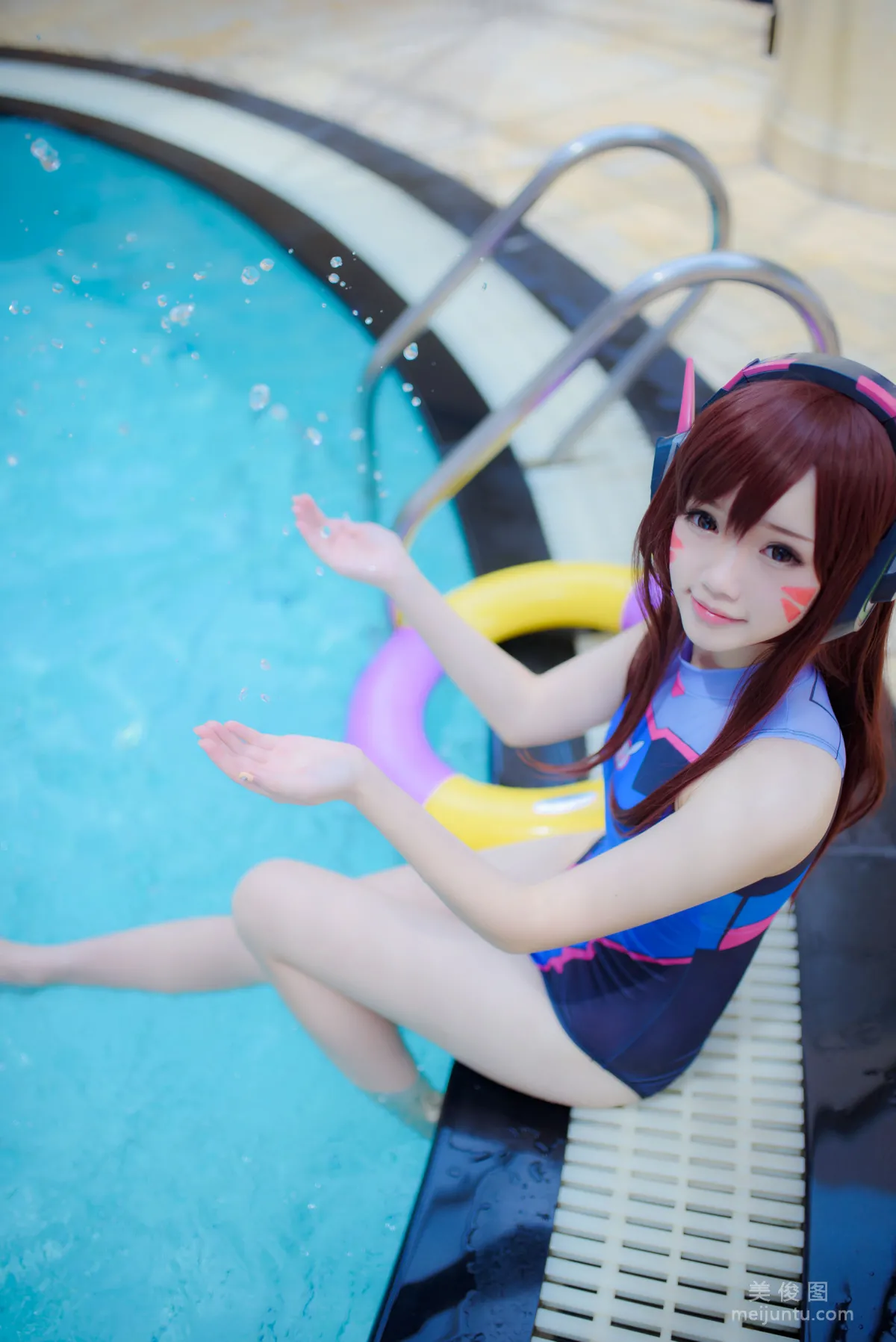 [COS] Anime Blogger Xueqing Astra D.Va Swimsuit Photo Set photo 30