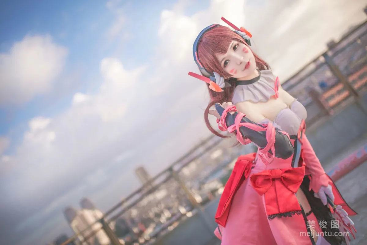 [COS Bonus] Anime Blogger Bei Zhibei, Overwatch Magical Girl D.VA Photo Set photo 10