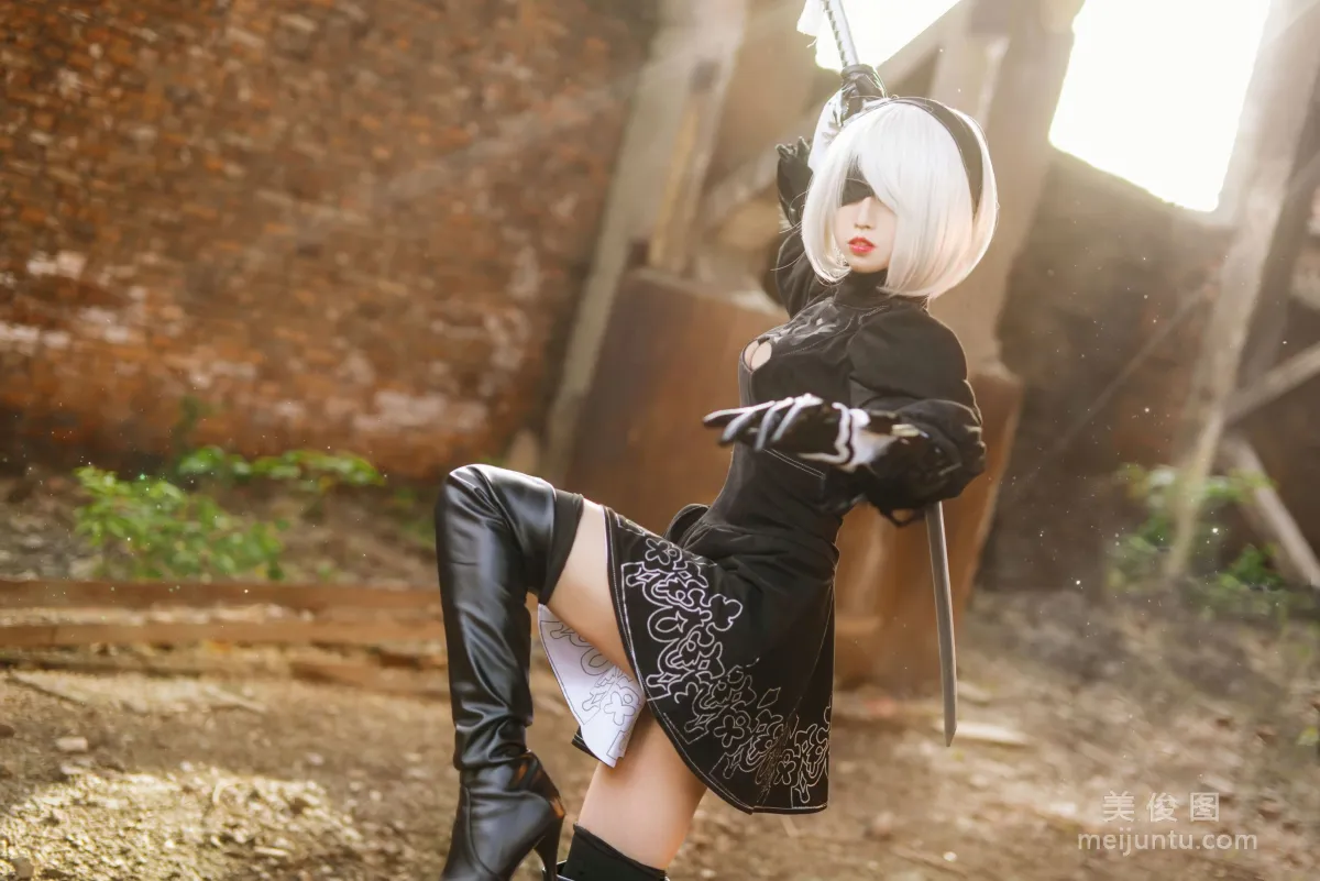 [COS] Cute Girl Baiyi Zijiao Zhu "NieR: Automata" Photo Set photo 22