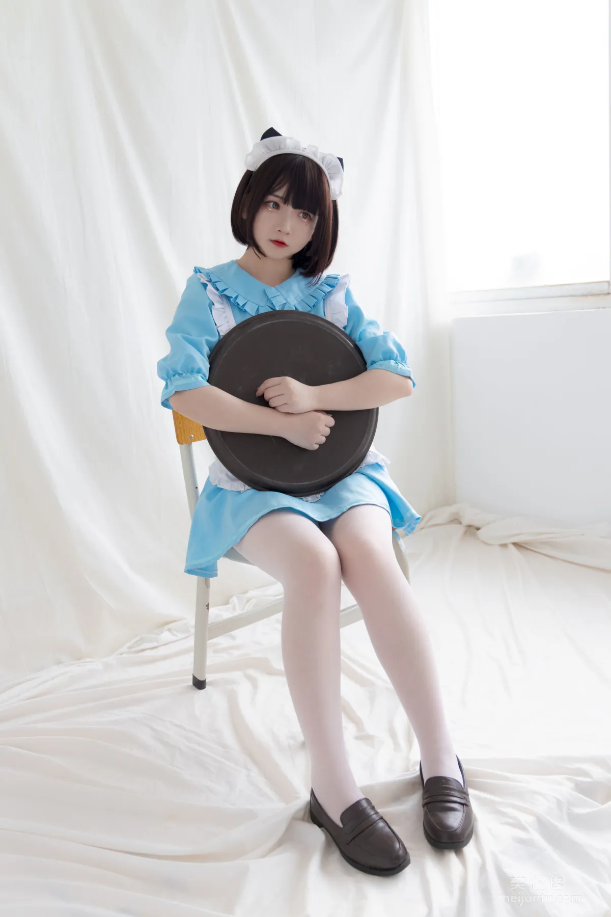 [COS] 2D Beauty Guchuan kagura Blue Cat Maid Photo Set photo 12