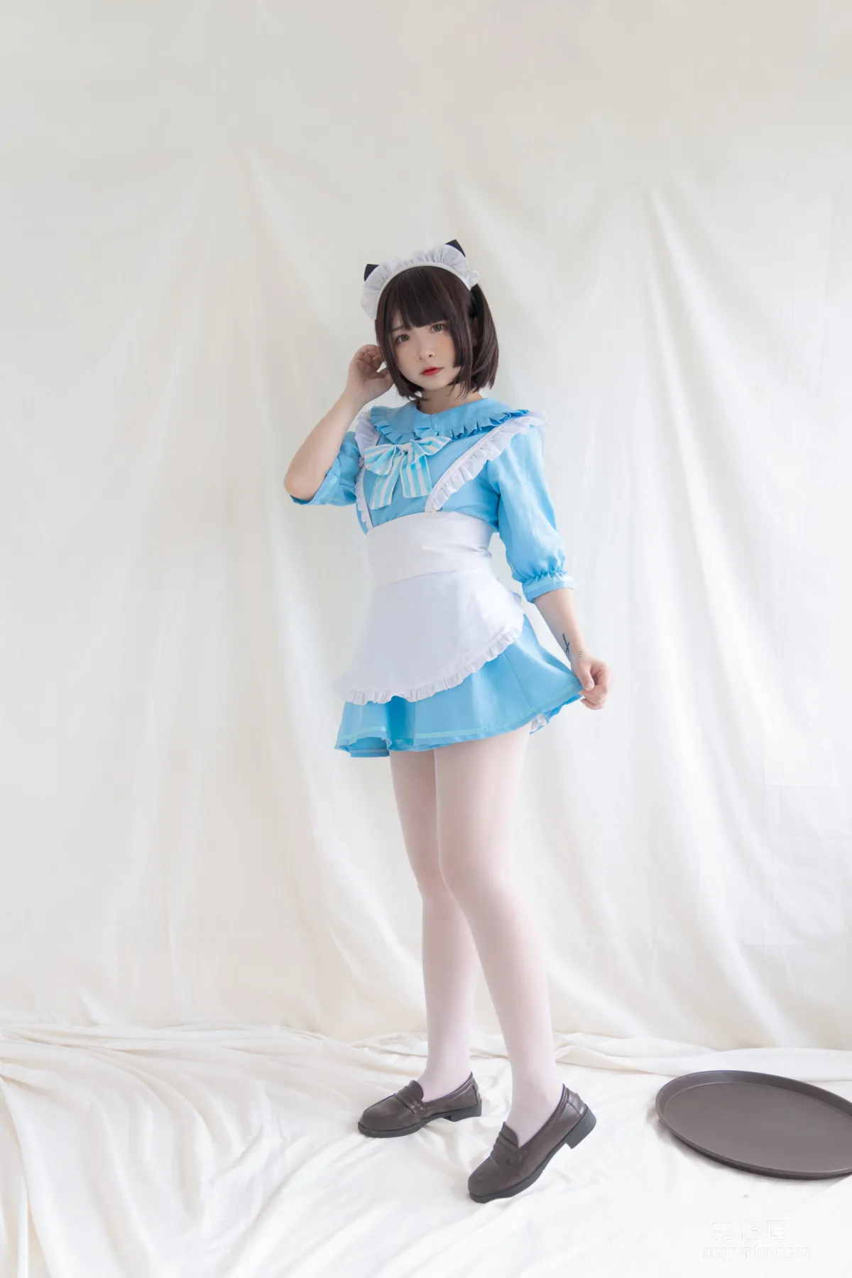 [COS] 2D Beauty Guchuan kagura Blue Cat Maid Photo Set photo 9