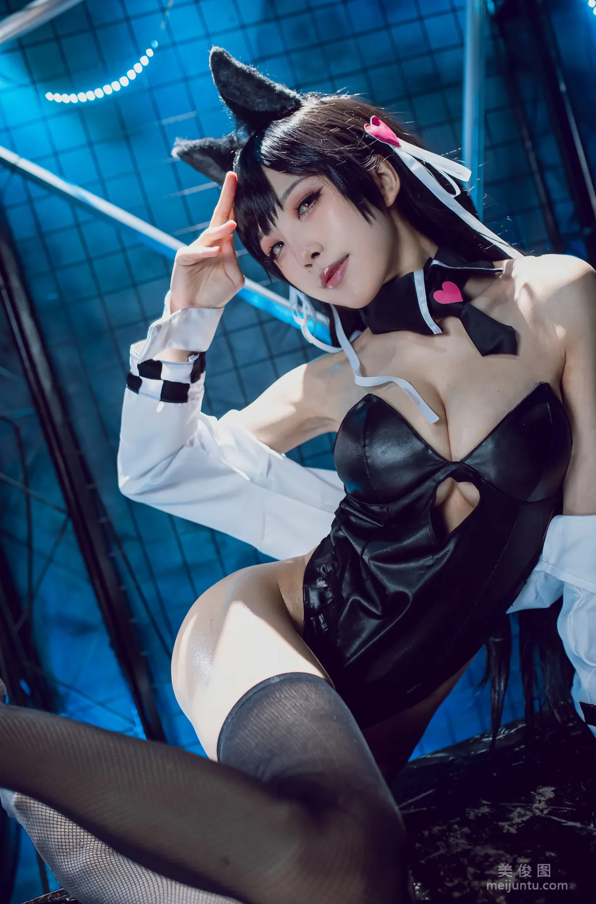 COS美女水淼aqua 《碧蓝航线 爱宕犬 同人机车》 写真集40