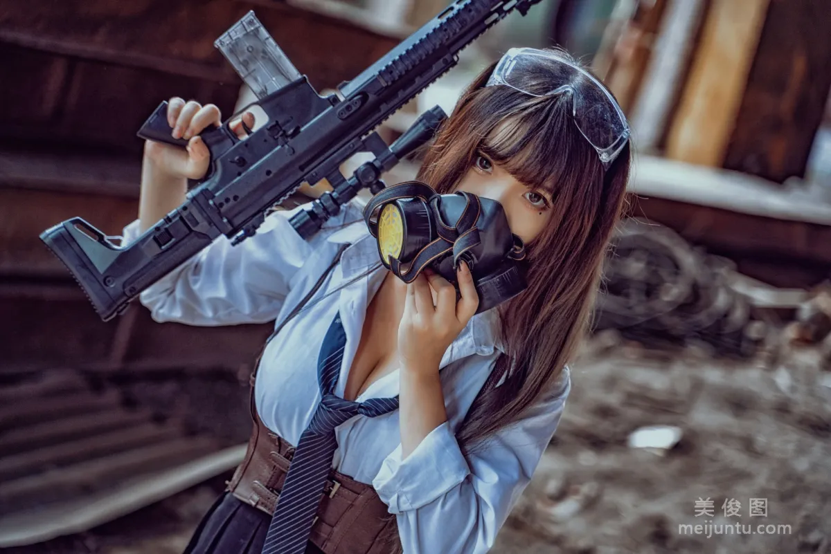 [COS] 2D Beauty Guchuan kagura, Armed JK, Photo Set photo 8