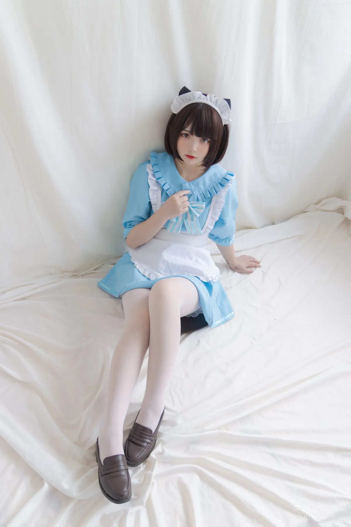 [COS] 2D Beauty Guchuan kagura Blue Cat Maid Photo Set photo 7