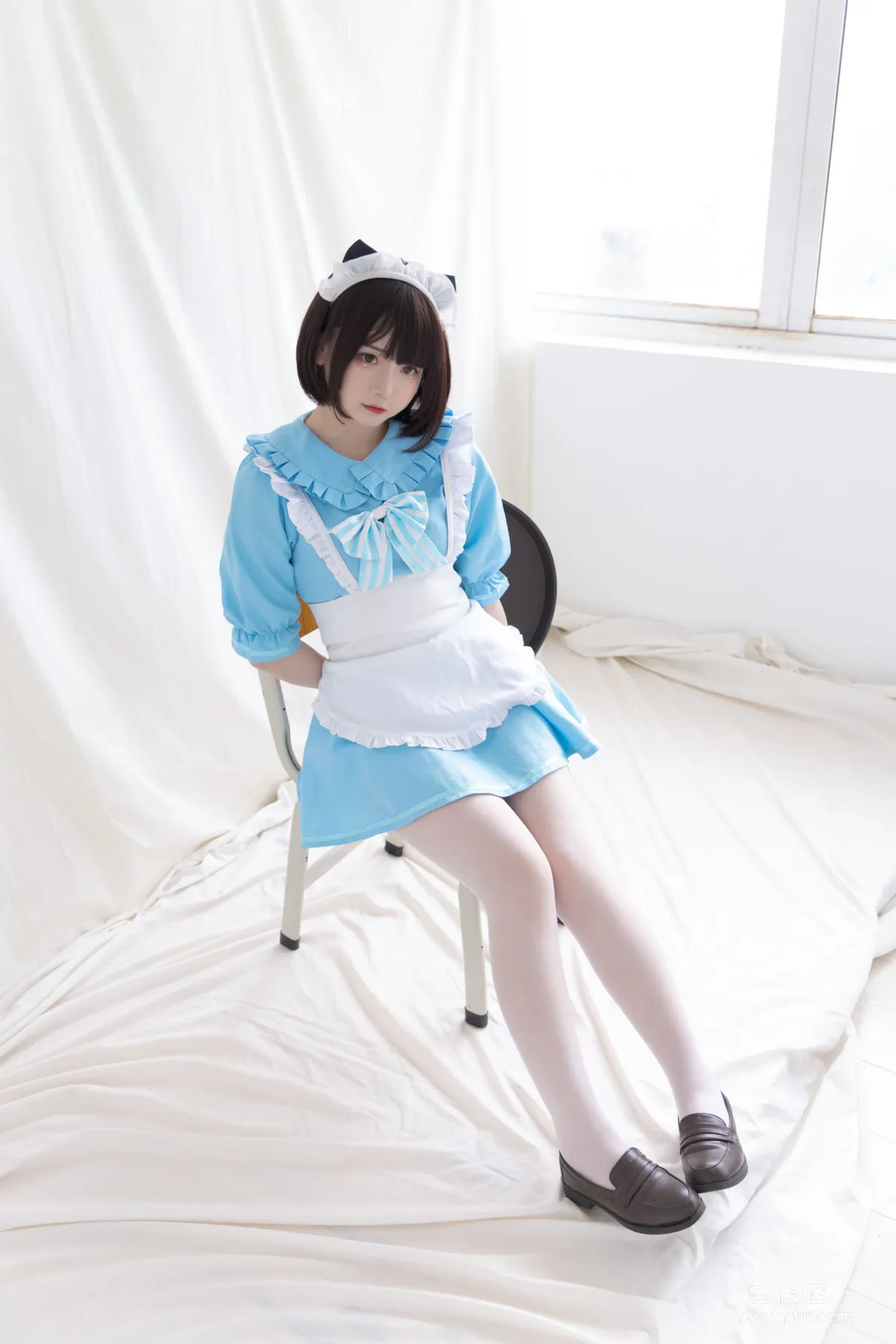 [COS] 2D Beauty Guchuan kagura Blue Cat Maid Photo Set photo 11