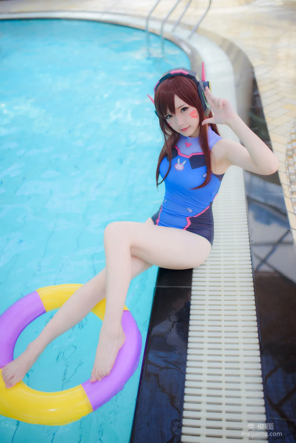 [COS] Anime Blogger Xueqing Astra D.Va Swimsuit Photo Set photo 23