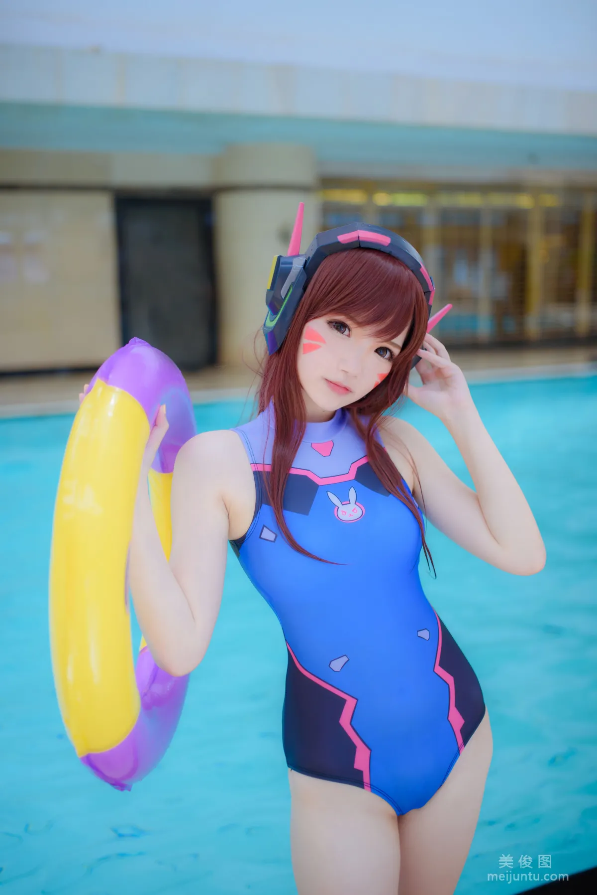 [COS] Anime Blogger Xueqing Astra D.Va Swimsuit Photo Set photo 25