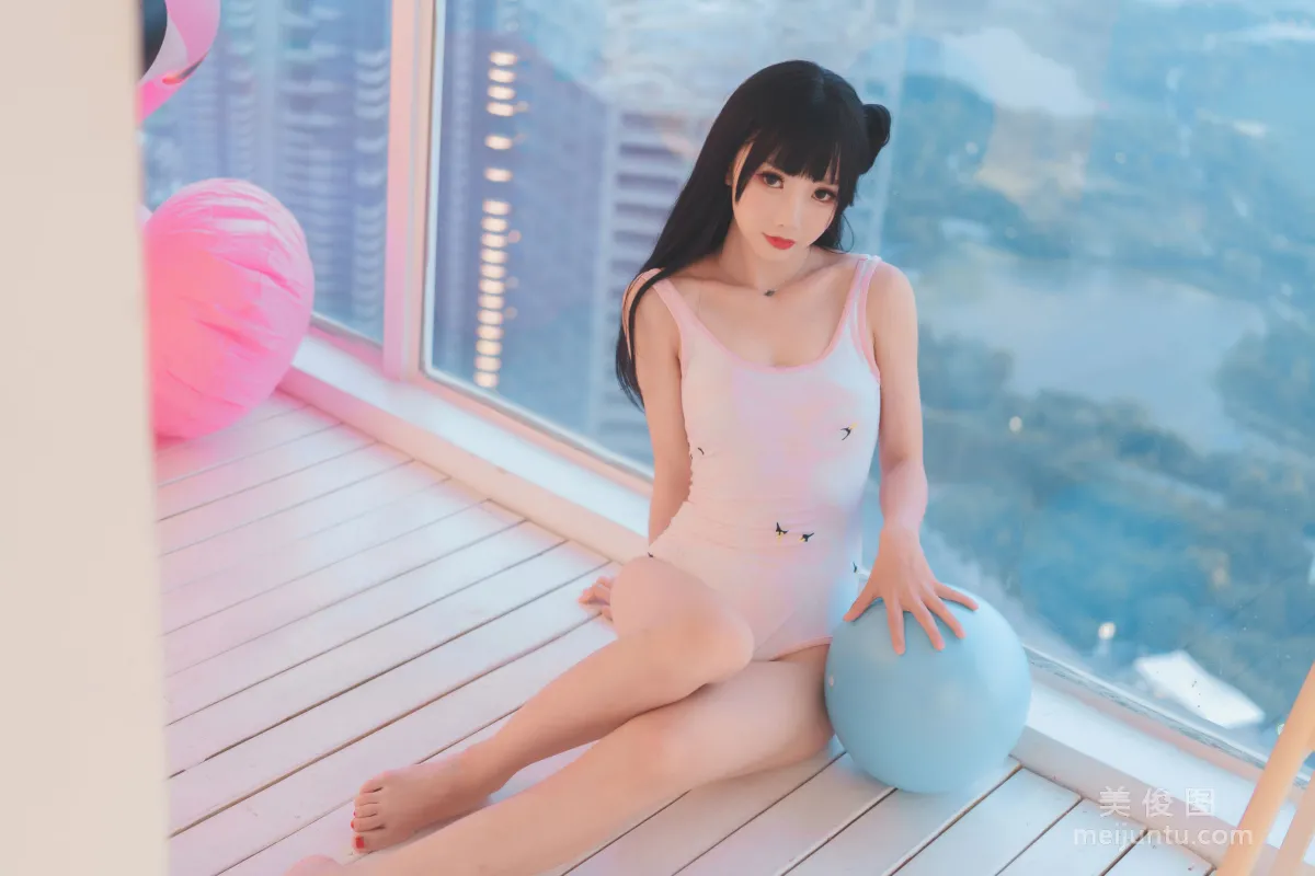 [COS Bonus] Cute Popular Coser Mianbing Xianer, Bathtub Bubbles Photo Set photo 39