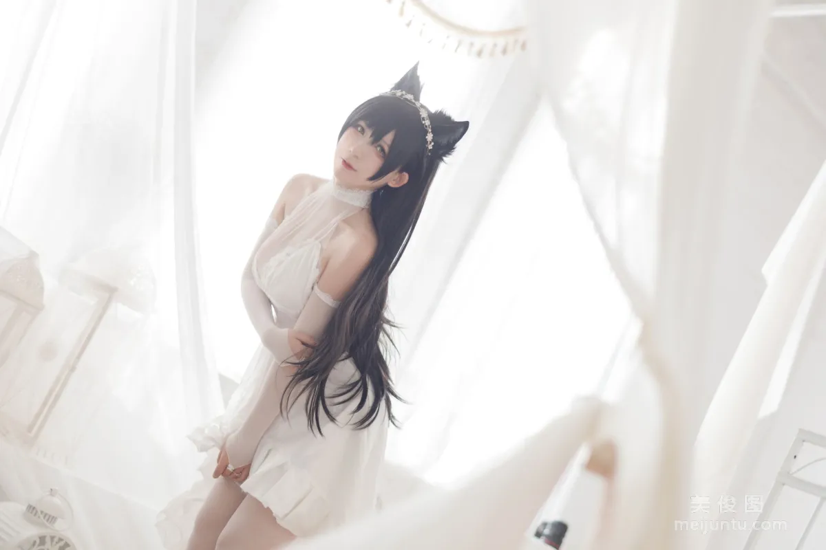 [COS] Anime Blogger Yingluojiang w, Atago Bride Photo Set photo 11
