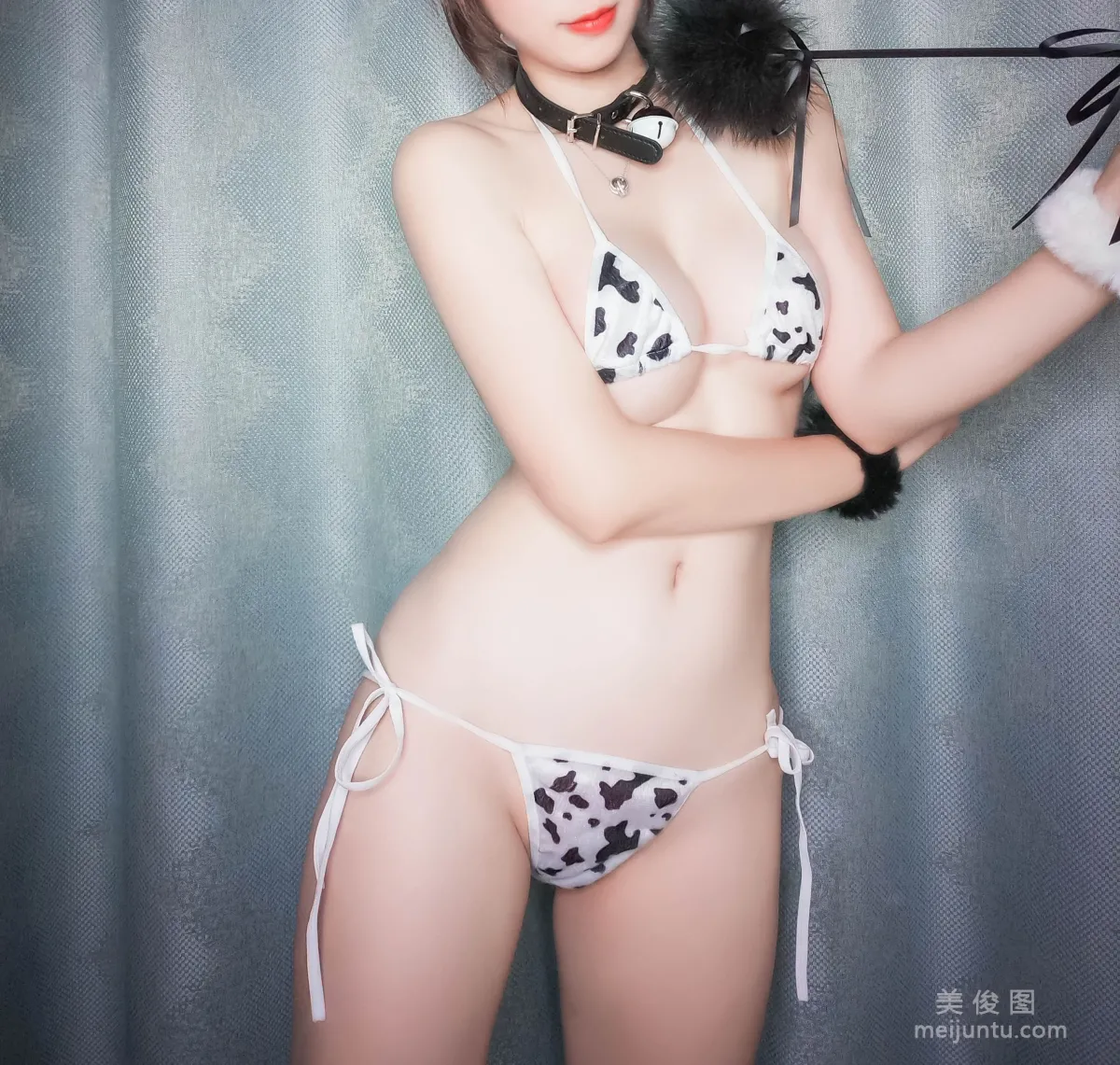 [COS福利] 斗鱼主播w黑米粥w 《奶牛》 写真集14
