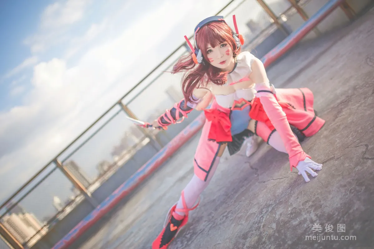 [COS Bonus] Anime Blogger Bei Zhibei, Overwatch Magical Girl D.VA Photo Set photo 5