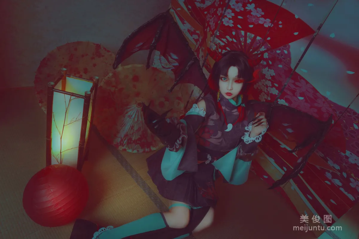[COS] Cute Girl Baiyi Zijiao Zhu Onmyoji Vampire Princess Photo Set photo 6