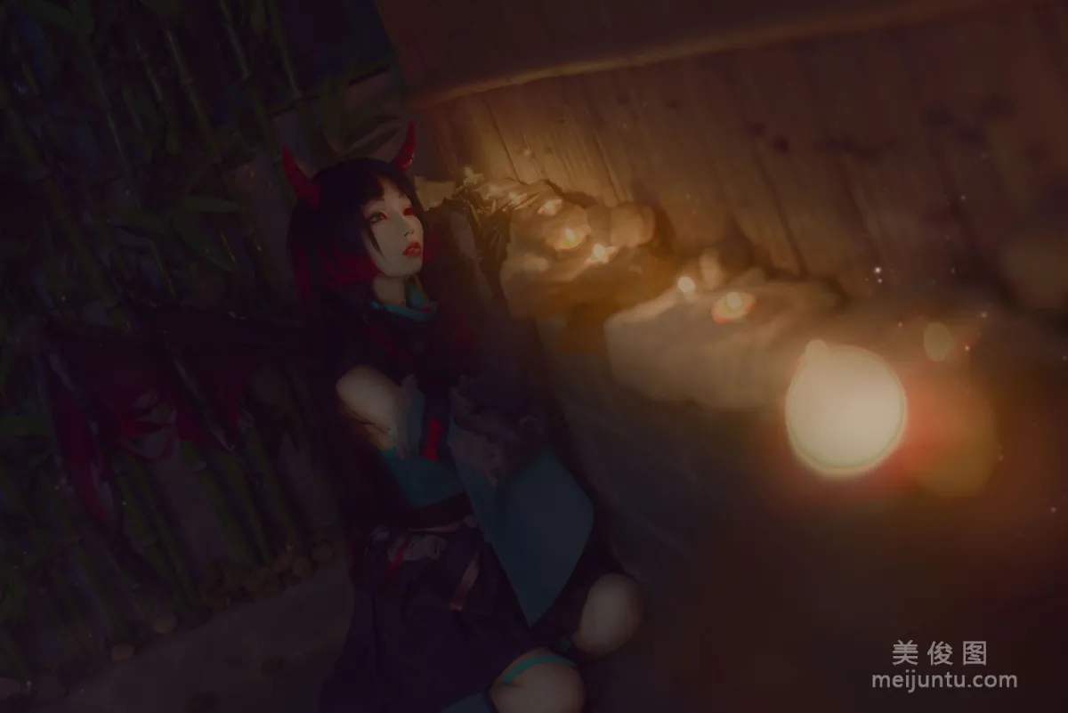 [COS] Cute Girl Baiyi Zijiao Zhu Onmyoji Vampire Princess Photo Set photo 4