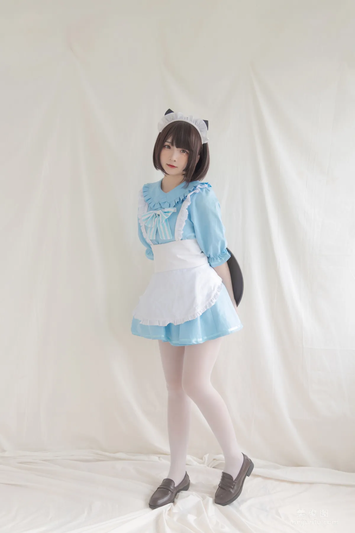 [COS] 2D Beauty Guchuan kagura Blue Cat Maid Photo Set photo 2