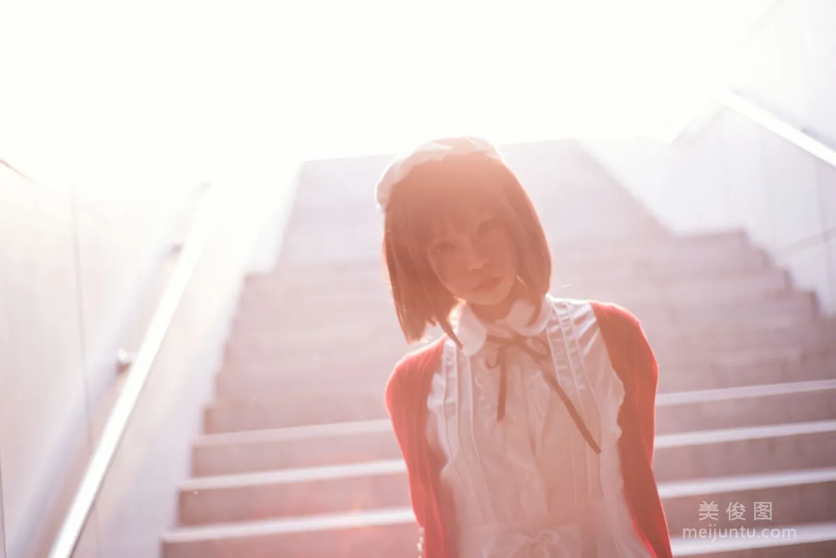 [COS Welfare] Cute Girl Baiyi Zijiao Zhu, Kato Megumi Photo Set photo 10