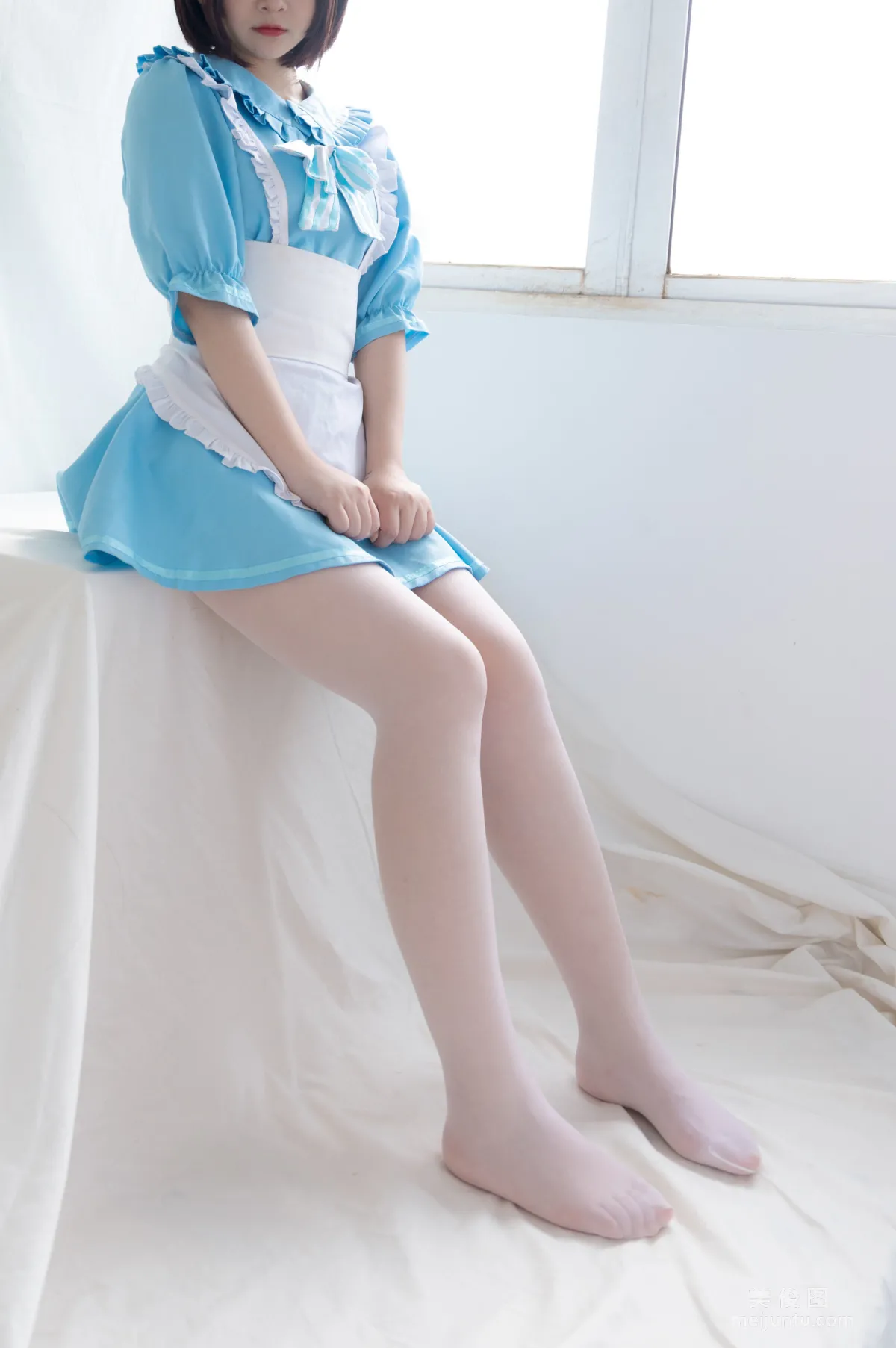 [COS] 2D Beauty Guchuan kagura Blue Cat Maid Photo Set photo 25