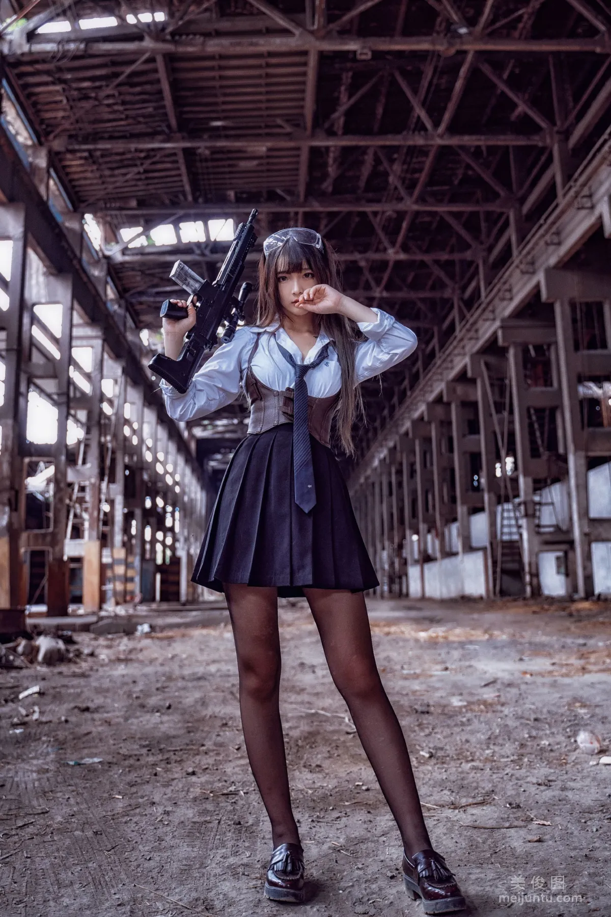 [COS] 2D Beauty Guchuan kagura, Armed JK, Photo Set photo 23