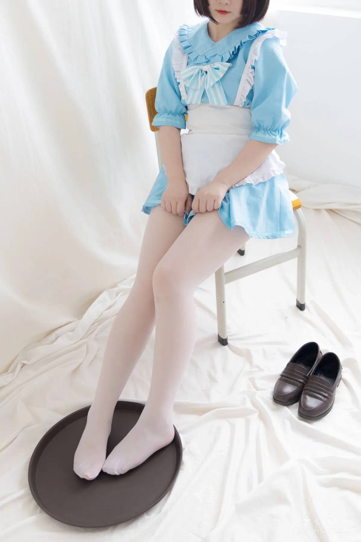 [COS] 2D Beauty Guchuan kagura Blue Cat Maid Photo Set photo 18
