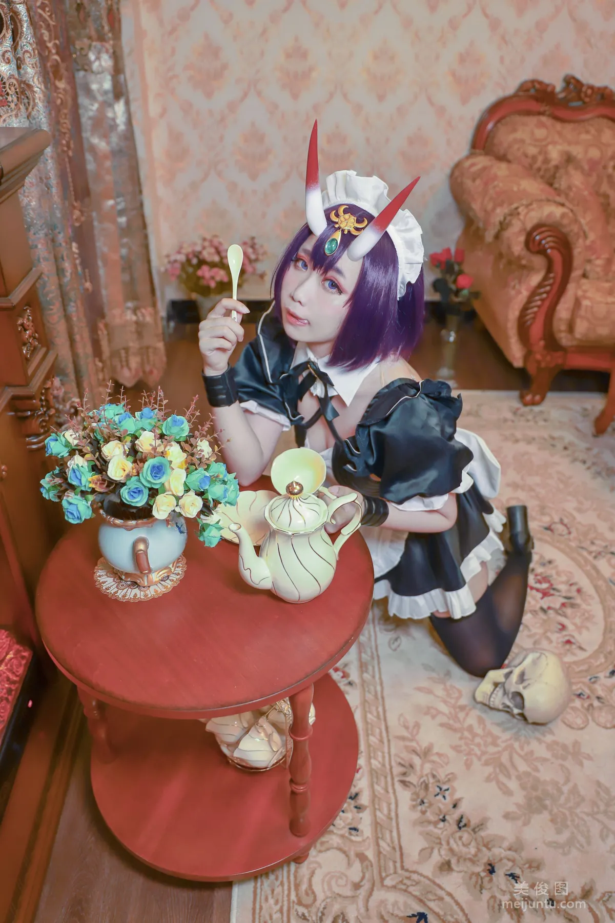 [COS] Anime Blogger Zhenzi Mitao oo, Shuten Doji Maid Photo Set photo 6