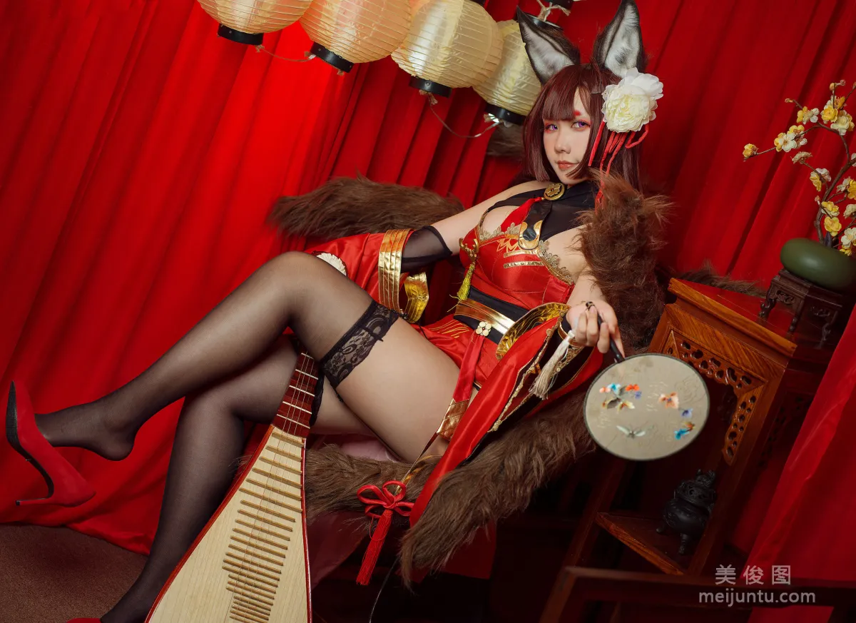 [Cosplay] Mahua Mahua Jiang, Amagi Cheongsam Photo Set photo 19