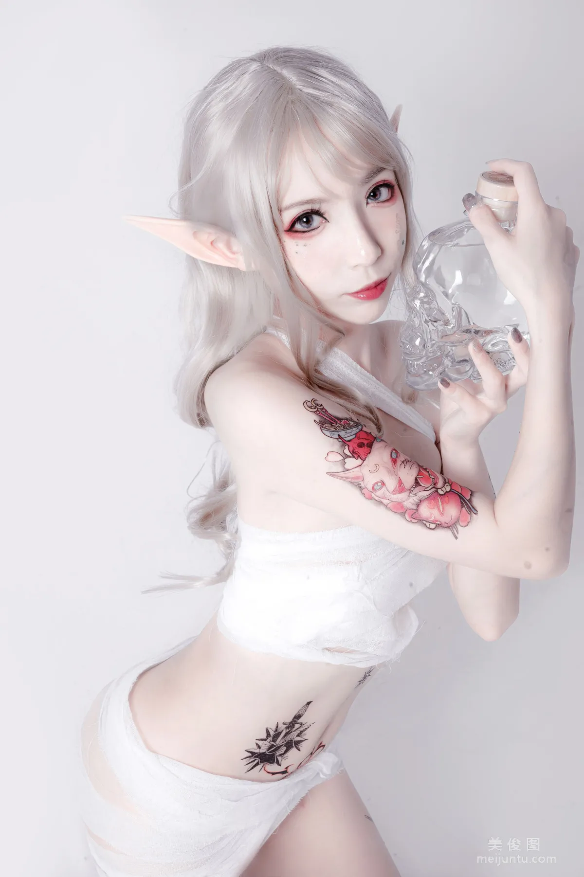 [COS Bonus] Anime Blogger Ruanyi Fairy, Straps and Samurai Photo Set photo 21