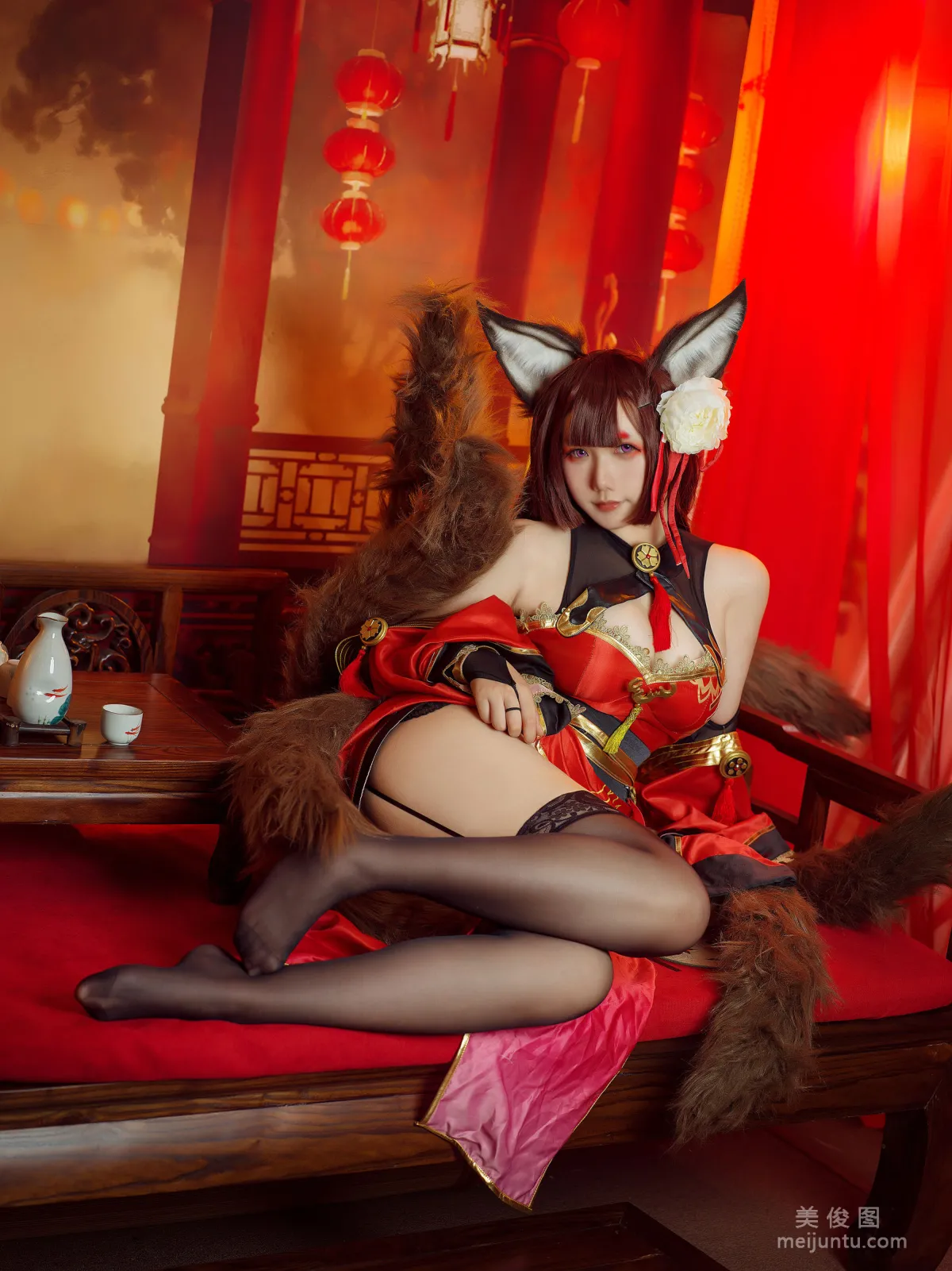 [Cosplay] Mahua Mahua Jiang, Amagi Cheongsam Photo Set photo 14