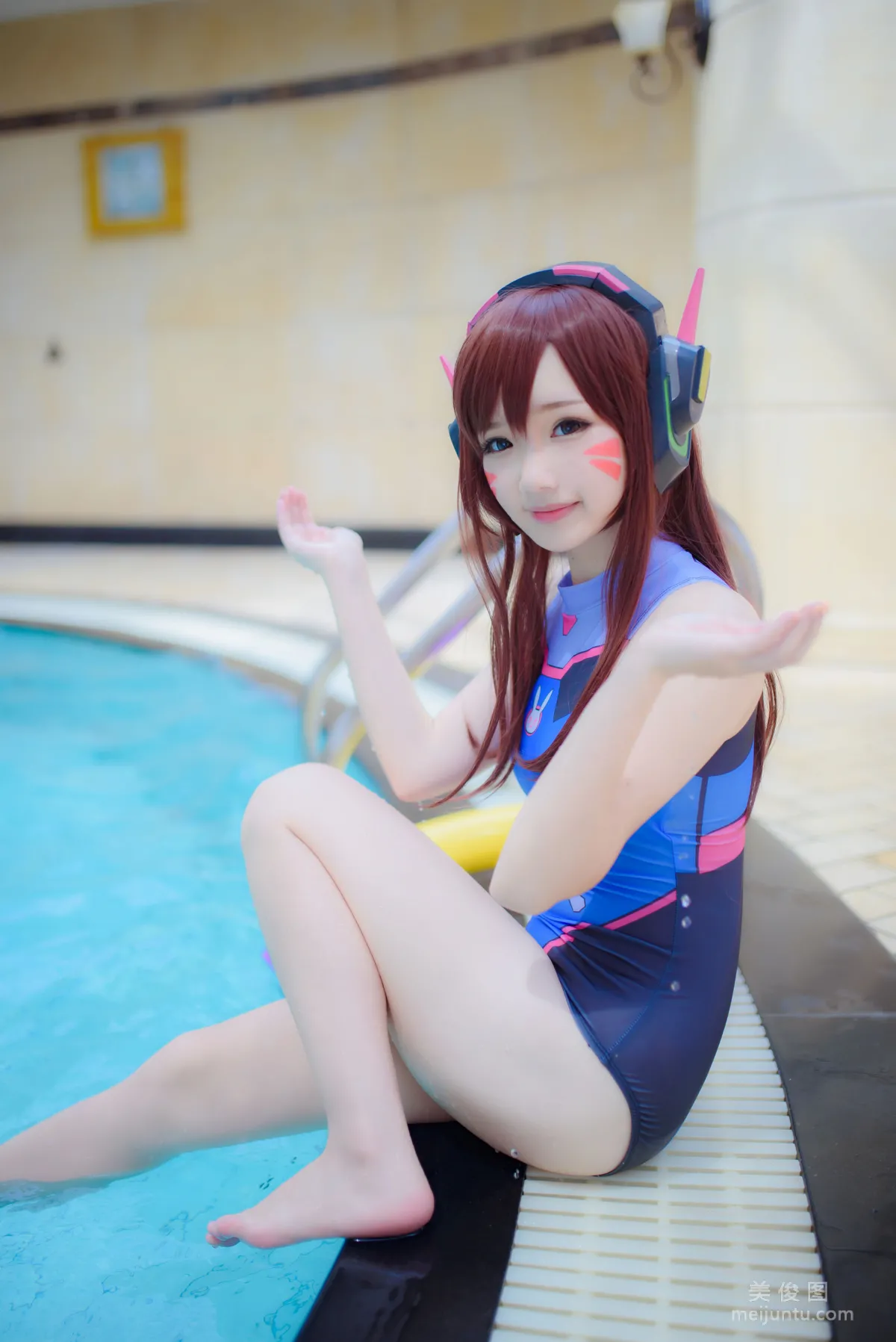 [COS] Anime Blogger Xueqing Astra D.Va Swimsuit Photo Set photo 20