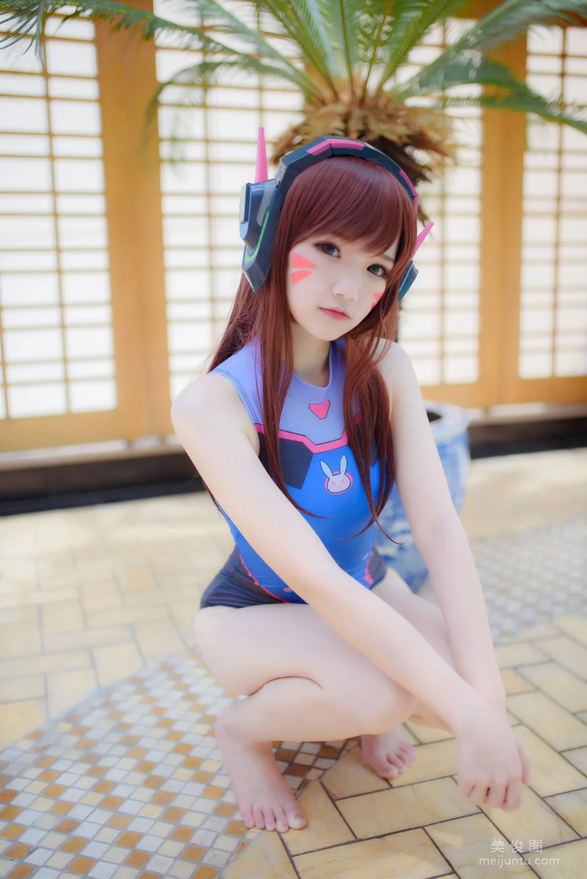 [COS] Anime Blogger Xueqing Astra D.Va Swimsuit Photo Set photo 14