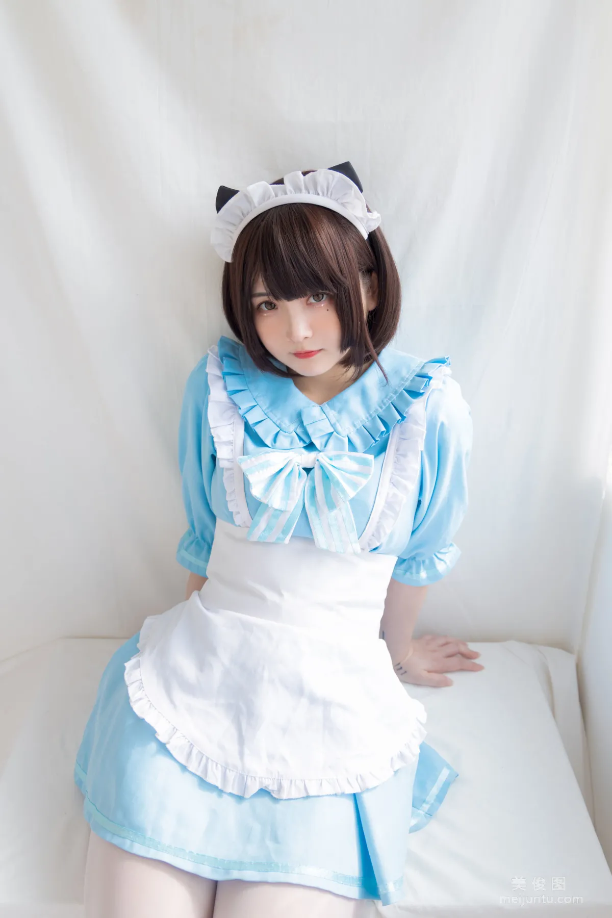 [COS] 2D Beauty Guchuan kagura Blue Cat Maid Photo Set photo 28