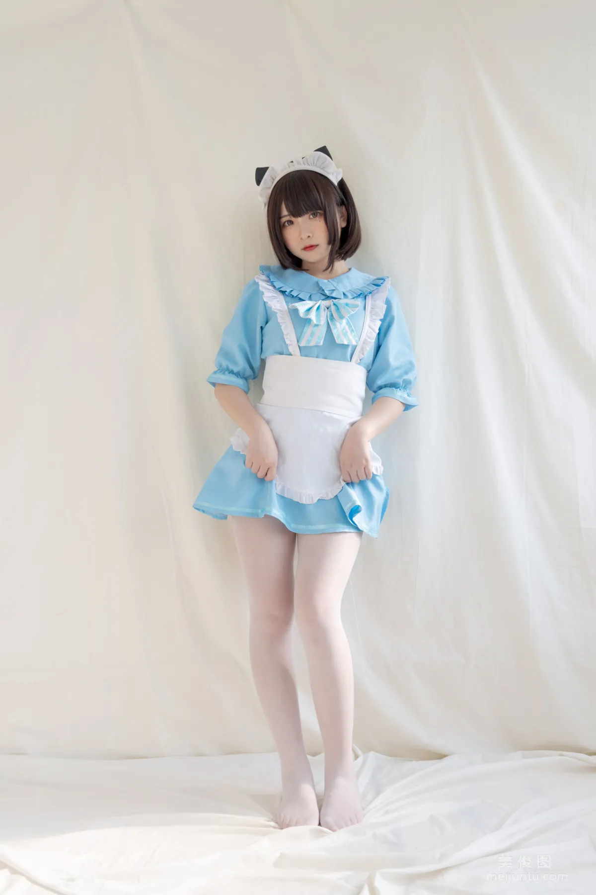 [COS] 2D Beauty Guchuan kagura Blue Cat Maid Photo Set photo 42