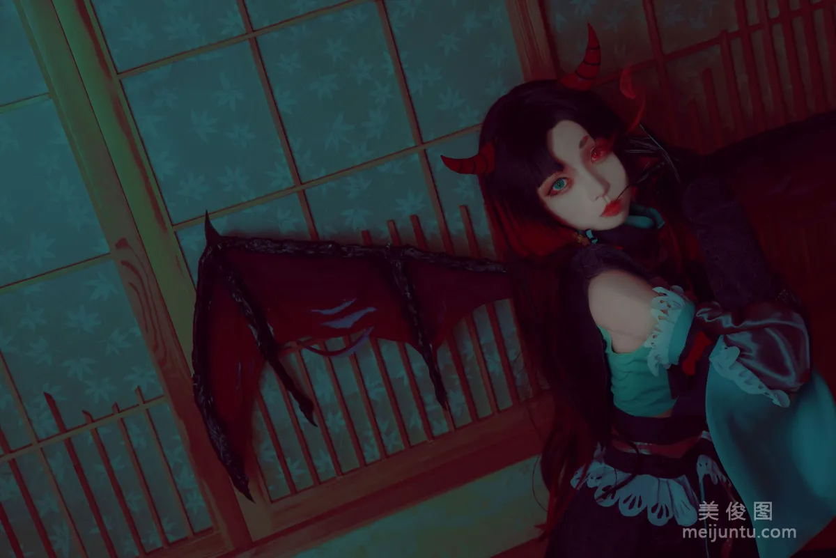 [COS] Cute Girl Baiyi Zijiao Zhu Onmyoji Vampire Princess Photo Set photo 10